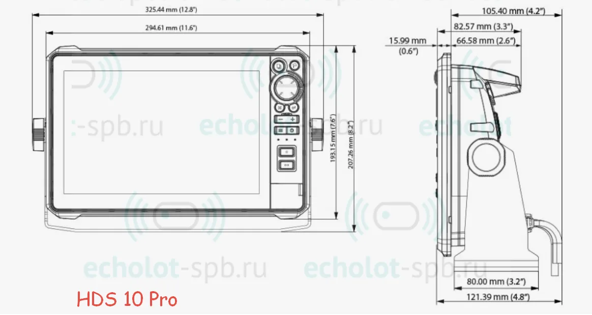 Эхолот-картплоттер HDS-10 Pro с датчиком Active Imaging 3-in-1