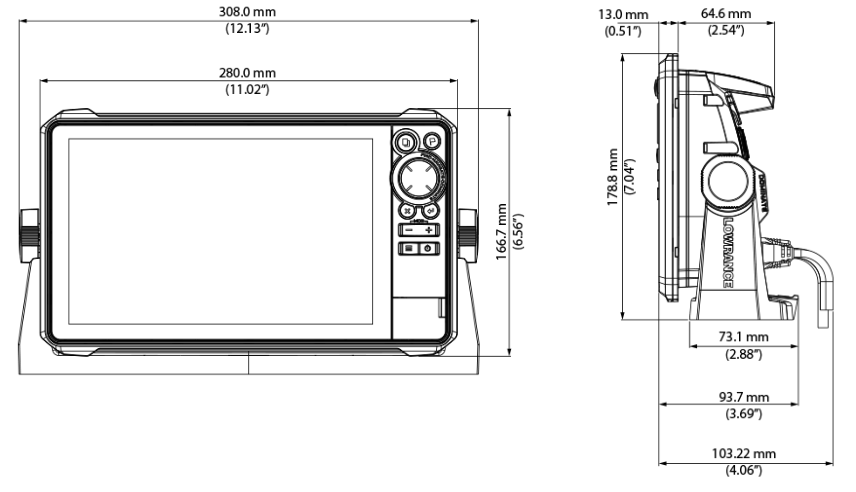 Эхолот-картплоттер HDS-9 Pro с датчиком Active Imaging HD