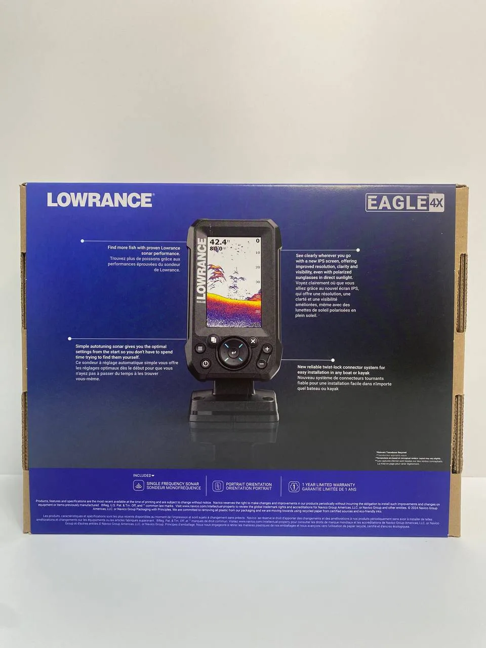 Lowrance Eagle 4x с датчиком Bullet Skimmer
